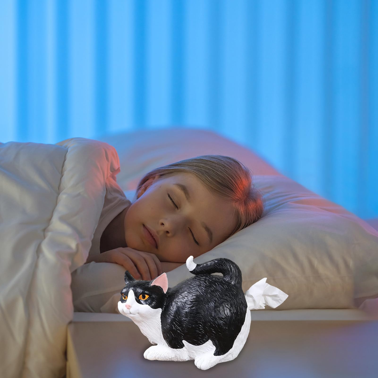 Amazon｜猫のお尻ティッシュボックスカバー、面白い猫の穴のティッシュ